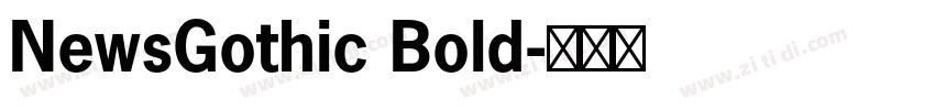 NewsGothic Bold字体转换